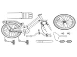 Kids Bike 16 Inches for 4-6 Years Old Dark Pink 42009189