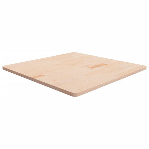 Square Table Top 90x90x2.5 cm Untreated Solid Wood Oak 342933