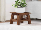 Stool Natural 26 x 26 x 26 cm Mahogany Wood 42012393