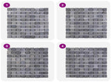 Mosaic Tiles Grey 30 x 30 cm Marble 42033522