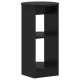 Side Cabinet Black Engineered Wood 899835