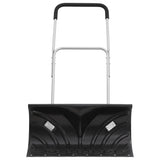 Snow Shovel with Extendable Handle Black 66 cm Blade Steel 364817