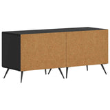 TV Cabinet Black Engineered Wood 897556
