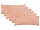 Cushion Cover 6 pcs HOUTEN Pink 40 x 80 cm Boucl 918209
