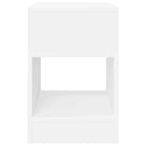 End Table 2 pcs White 30.5 x 30 x 45 cm Engineered Wood 890897