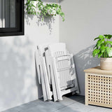 Garden Reclining Chair Set of 2 White Polypropylene Medium 364710