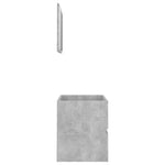 ZNTS 2 Piece Bathroom Furniture Set Concrete Grey Engineered Wood 804876