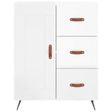 Sideboard High Gloss White 69.5x34x90 cm Engineered Wood 830230