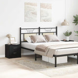 ZNTS Bedside Cabinets 2 pcs Black Oak 40x30x40 cm Engineered Wood 862005