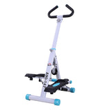 Stepper w/ Handle Hand Grip Workout Fitness Machine For Fitness Aerobic Exercise Home Gym White T3398P349147