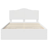 Bed Frame with Drawer White 150 x 200 cm Engineer Wood 3413401