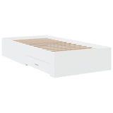 Bed Frame with Drawers without Mattress White 90x200 cm 3280426