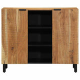 Sideboard with Shelf Brown 90 x 33 x 75 cm Solid Mango Wood 4017784
