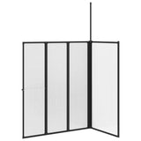 Shower Screen Folding White Aluminium 42009757