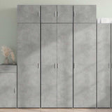 Highboard Concrete Grey 70x42.5x185 cm Engineered Wood 3281430