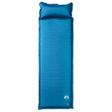 Self Inflating Camping Mattress with Pillow 1-Person Turquoise 4007125