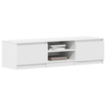 TV Cabinet White 140x40x35.5 cm Engineered Wood 800648