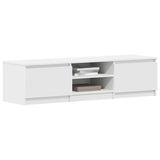 TV Cabinet White 140x40x35.5 cm Engineered Wood 800648