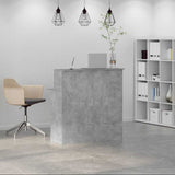 Reception Desk Concrete Grey 100x50x103.5 cm Engineered Wood 859027
