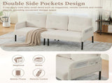 GOMYWAY Oversized Loveseat, Modern & Plush Double-seater Sofa, Corduroy Upholstered Couch, Cozy W2678P422283