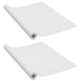 Self-adhesive Furniture Films 2 pcs White Wood 500x90 cm PVC 3059647