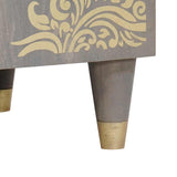 Sink cabinet with Storage Grey 62 x 33 x 58 cm Solid Mango Wood 4018791