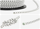 Bungee Cords 10 mm Black and White PP and Rubber 42047652