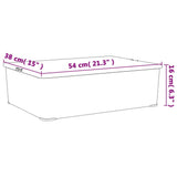 Plastic Storage Boxes 3 pcs 25 L Stackable 154988