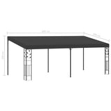 Wall-mounted Gazebo 6x3x2.5 m Anthracite 48002