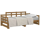 Pull-out Day Bed without Mattress Honey Brown 2x cm 820355