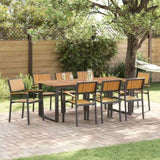 Stacking Chair 8 pcs Brown 56 x 57 x 87 cm Solid Acacia Wood 3284394