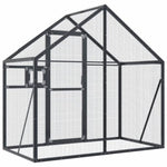 ZNTS Aviary Anthracite 179x100x185 cm Aluminium 152260