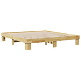 Bed Frame without Mattress 180x200 cm Solid Wood Oak 851954