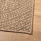 Rug ZIZUR 200x290 cm Jute Look Indoor and Outdoor 364842