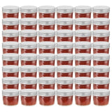 Glass Jam Jars with Silver Lids 48 pcs 110 ml 50793