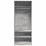 Wardrobe Concrete Grey 80x50x200 cm Engineered Wood 3307696