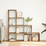 Room Divider Bookcase 4-Tier Artisan Oak 131.5x29x131.5 cm Engineered Wood 857975