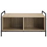 Coffee Table Sonoma Oak 80 x 80 x 41 cm Engineered Wood 8013597