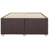 Bed Frame without Mattress Dark Brown 120x190 cm Small Double Fabric 3284718