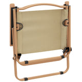 Camping Chair Set of 2 Beige 319481
