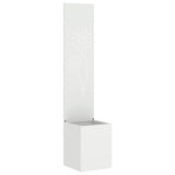 Garden Privacy Screen White 32 x 150 cm Cold-rolled steel 876386