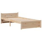Bookcase Bed without Mattress 90x200cm Solid Wood Pine 3322465