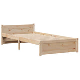 Bookcase Bed without Mattress 90x200cm Solid Wood Pine 3322465