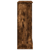 Fireplace Surround Smoked Oak 90x30x90 cm Engineered Wood 854593