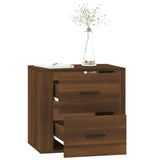Wall-mounted Bedside Cabinet Brown Oak 50x36x47 cm 816863