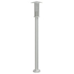 ZNTS Outdoor Floor Lamps 3pcs Silver 100 cm Stainless Steel 4006352