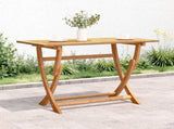Sydney Rectangle Table Brown 110 x 55 x 75 cm Solid Acacia Wood 42003620