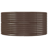 Garden Raised Bed Brown 291x140x68 cm Galvanised Steel 319100