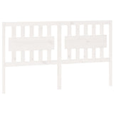 Bed Headboard White Solid pine wood Large Decorative Inlays 818581