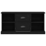 TV Cabinet Black Oak 99.5 x 35.5 x 48 cm Engineered Wood 881380